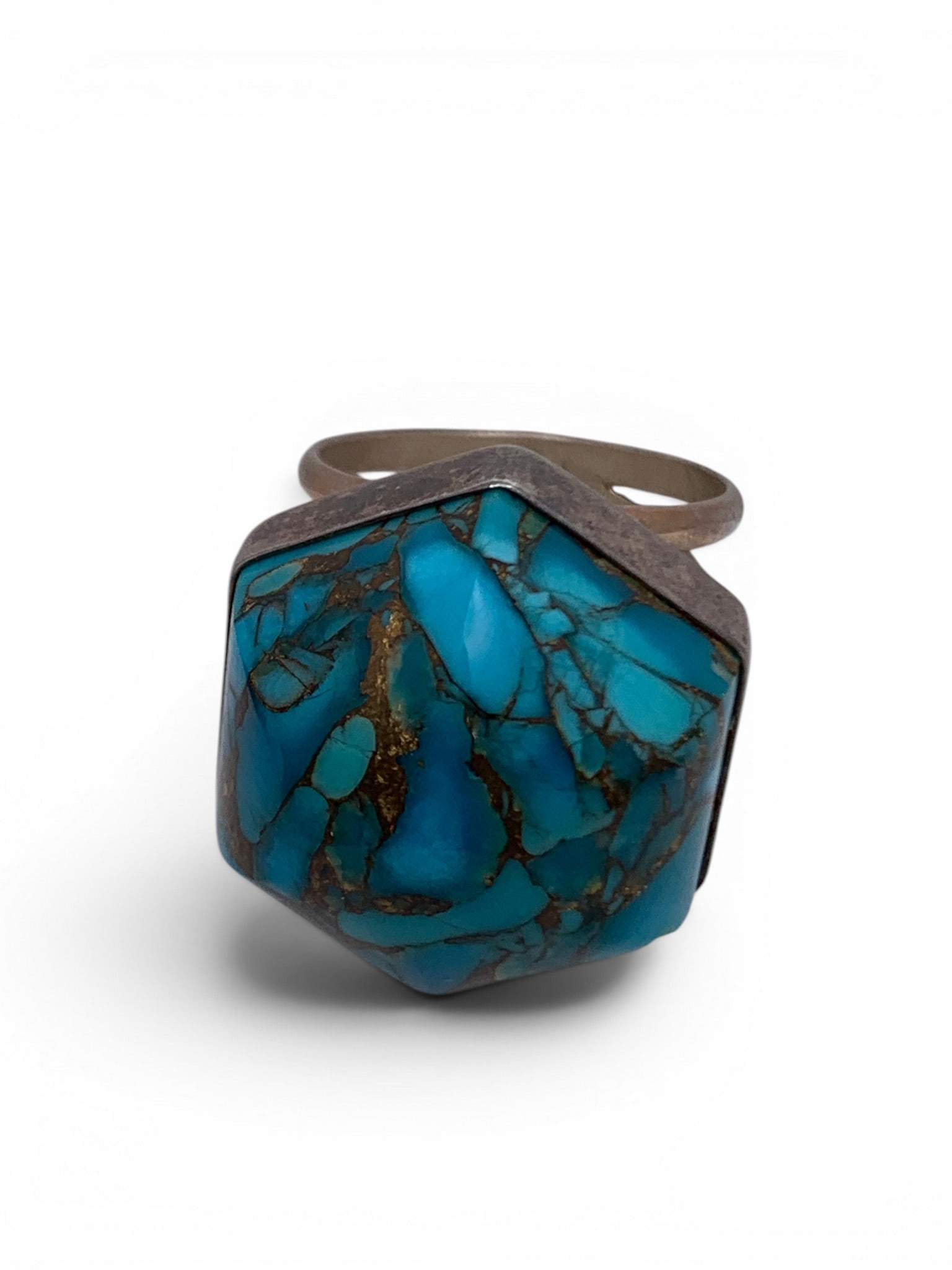 Sterling Silver Ring With Blue Stone - 2