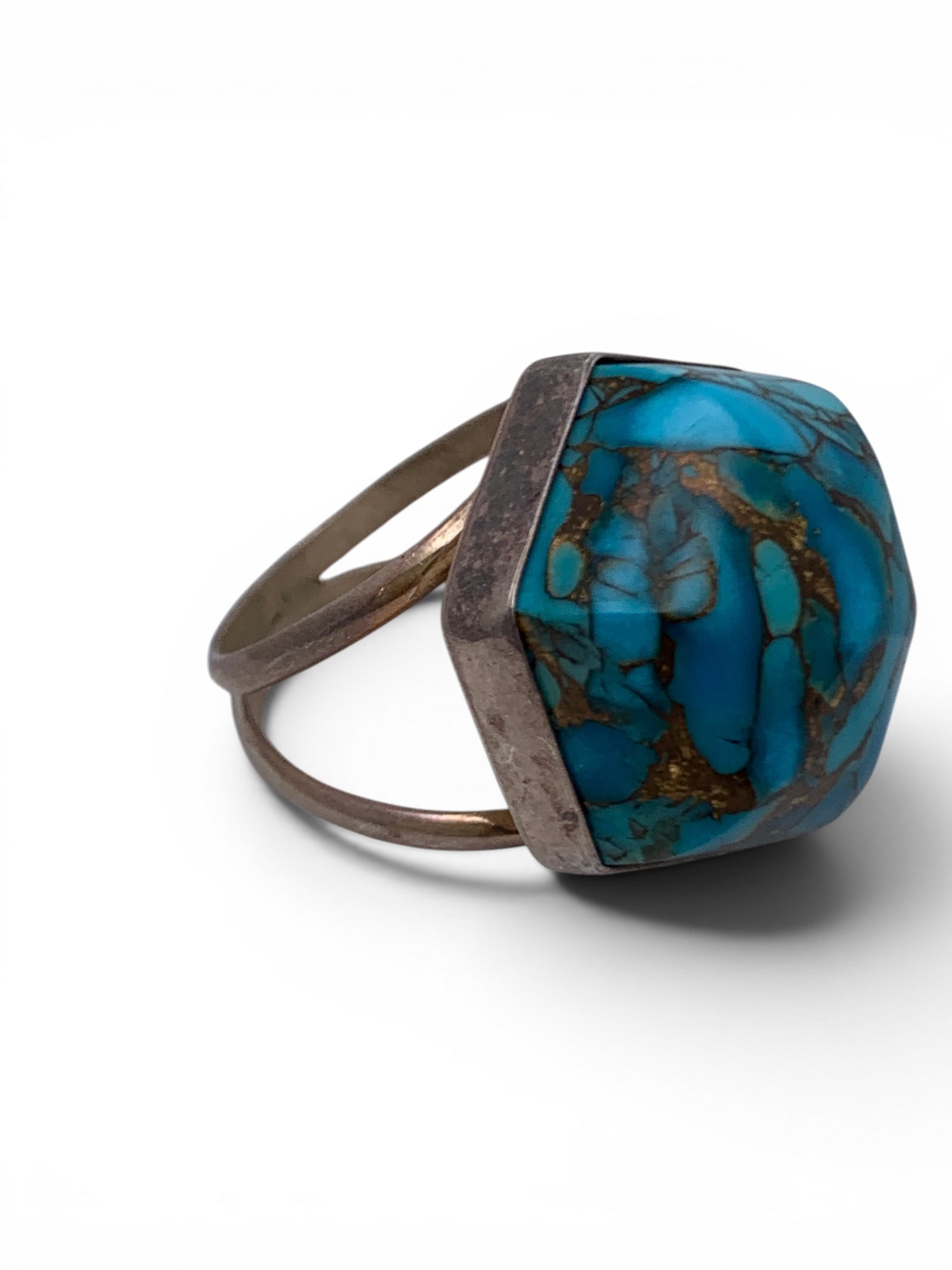 Sterling Silver Ring With Blue Stone - 3