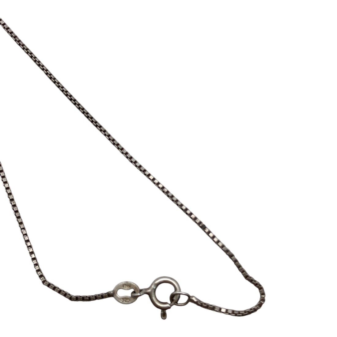 Sterling Silver Box Chain Necklace - 3
