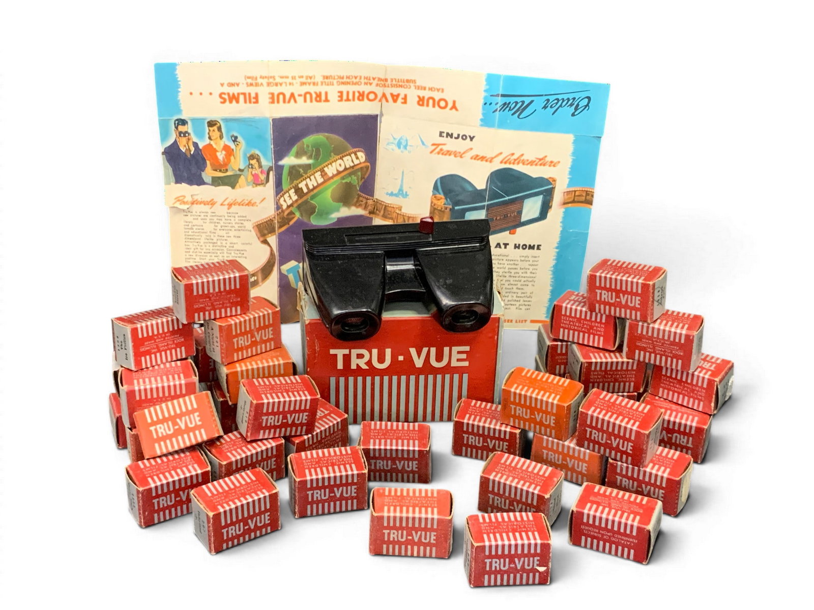 Vintage Tru- Vue Film Lens: Vintage Tru- Vue Lens Steroscope And FilmSee Photos