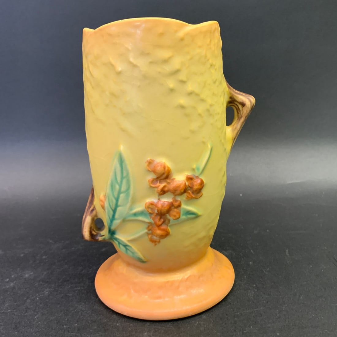 Roseville Pottery Bittersweet Double Handled Vase (1 of 9)