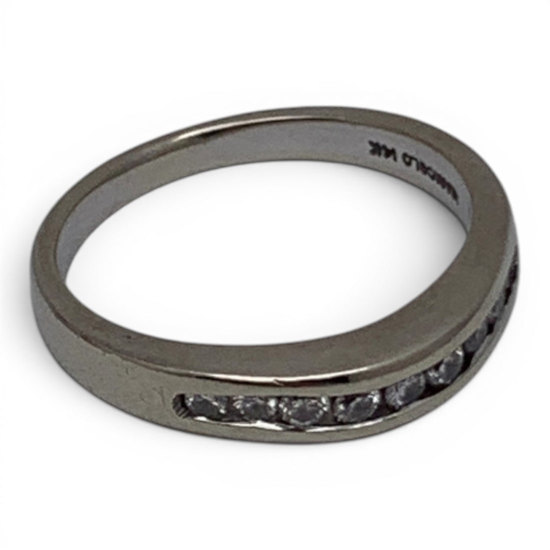 14k White Gold & Diamond Ring - 6