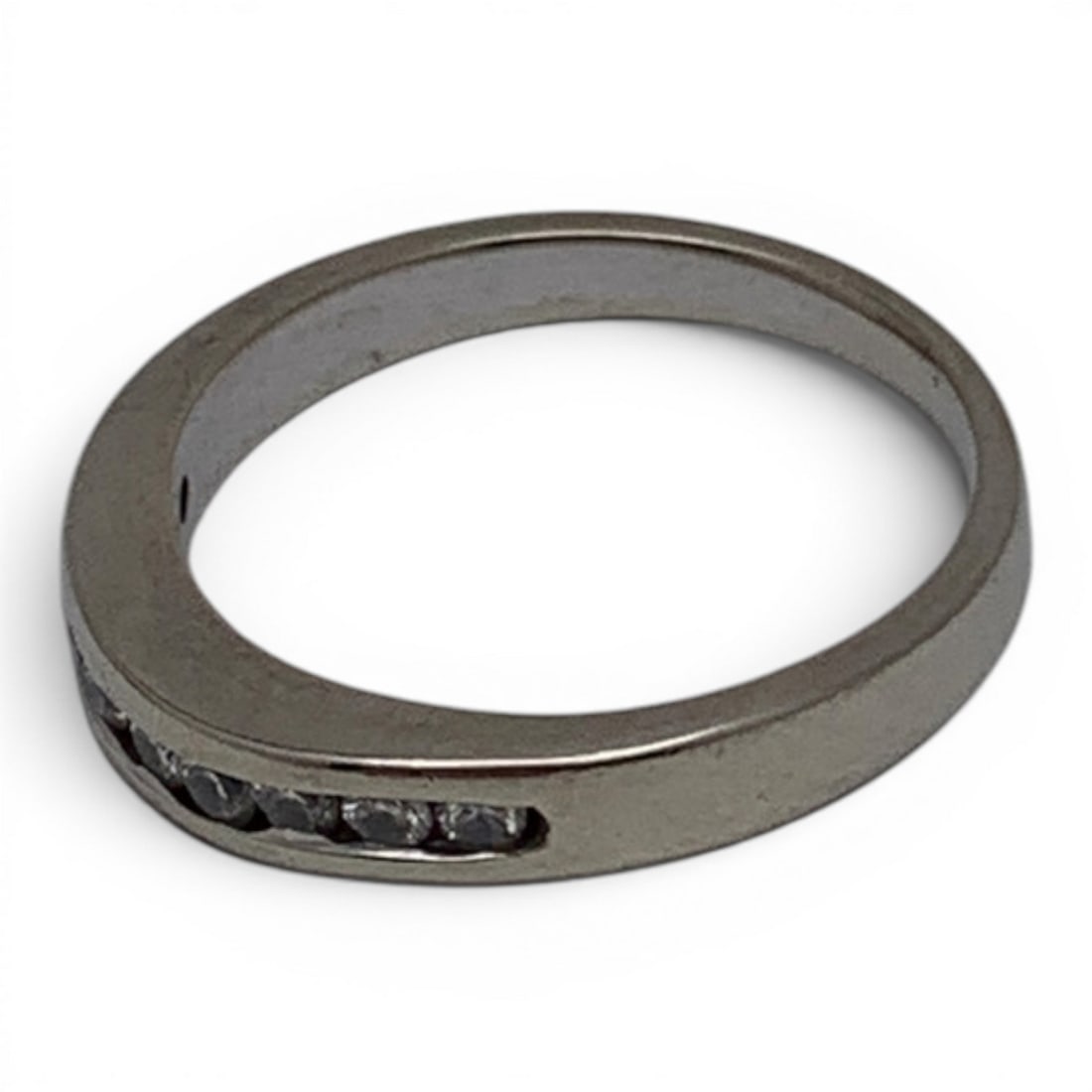 14k White Gold & Diamond Ring - 7