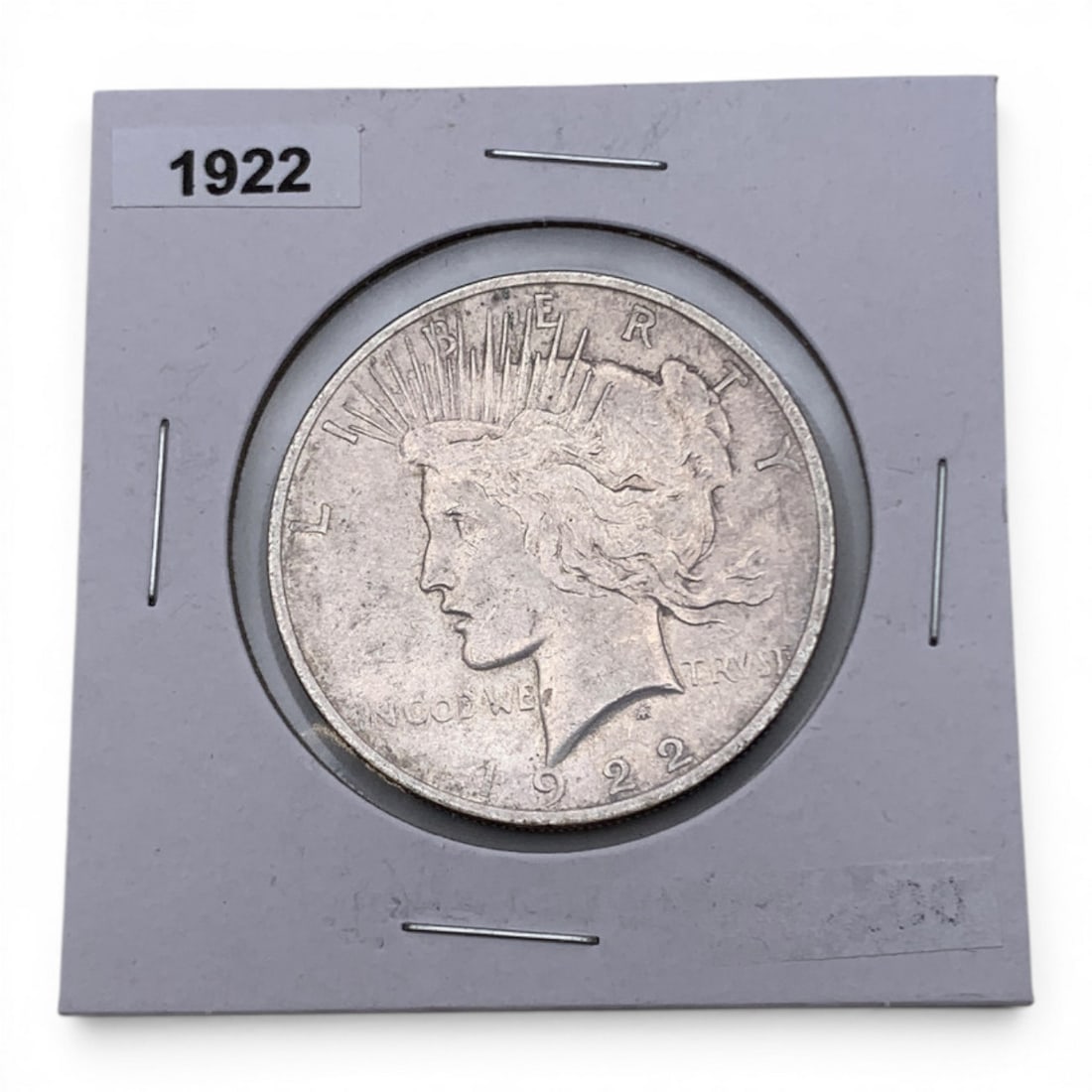 1922 Silver Peace Dollar: 90% Silver Content - United States Of America, One Dollar
