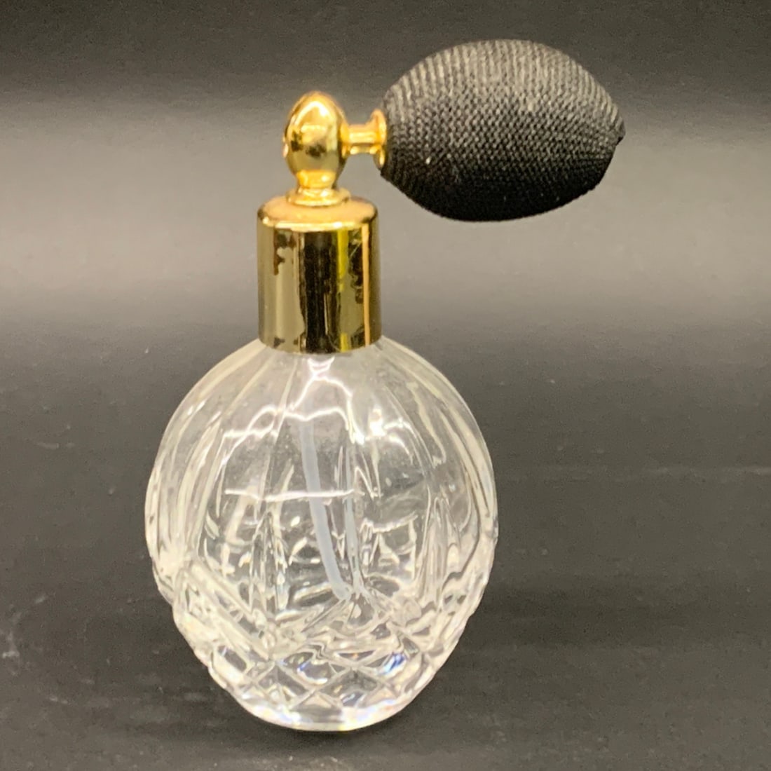 Faceted Clear Glass Atomizer Bottle (1 of 6)