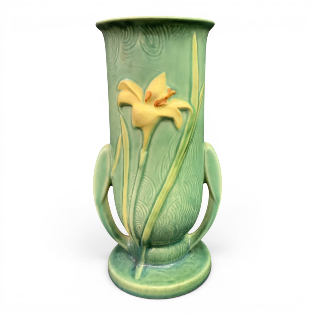 Vintage Roseville Zephyr Lily Pottery Vase (1 of 9)