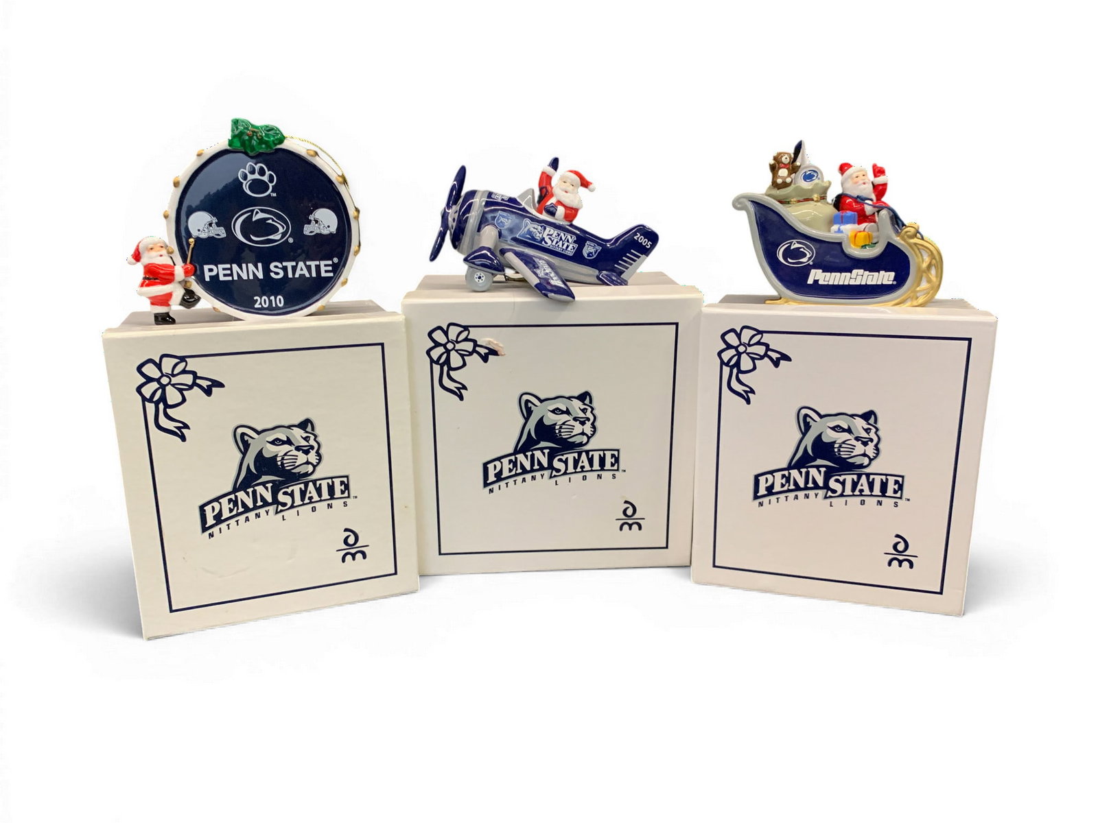 3 Penn State Nittany Lions Ornaments: 3 Penn State Nittany Lions Ornaments See Photos