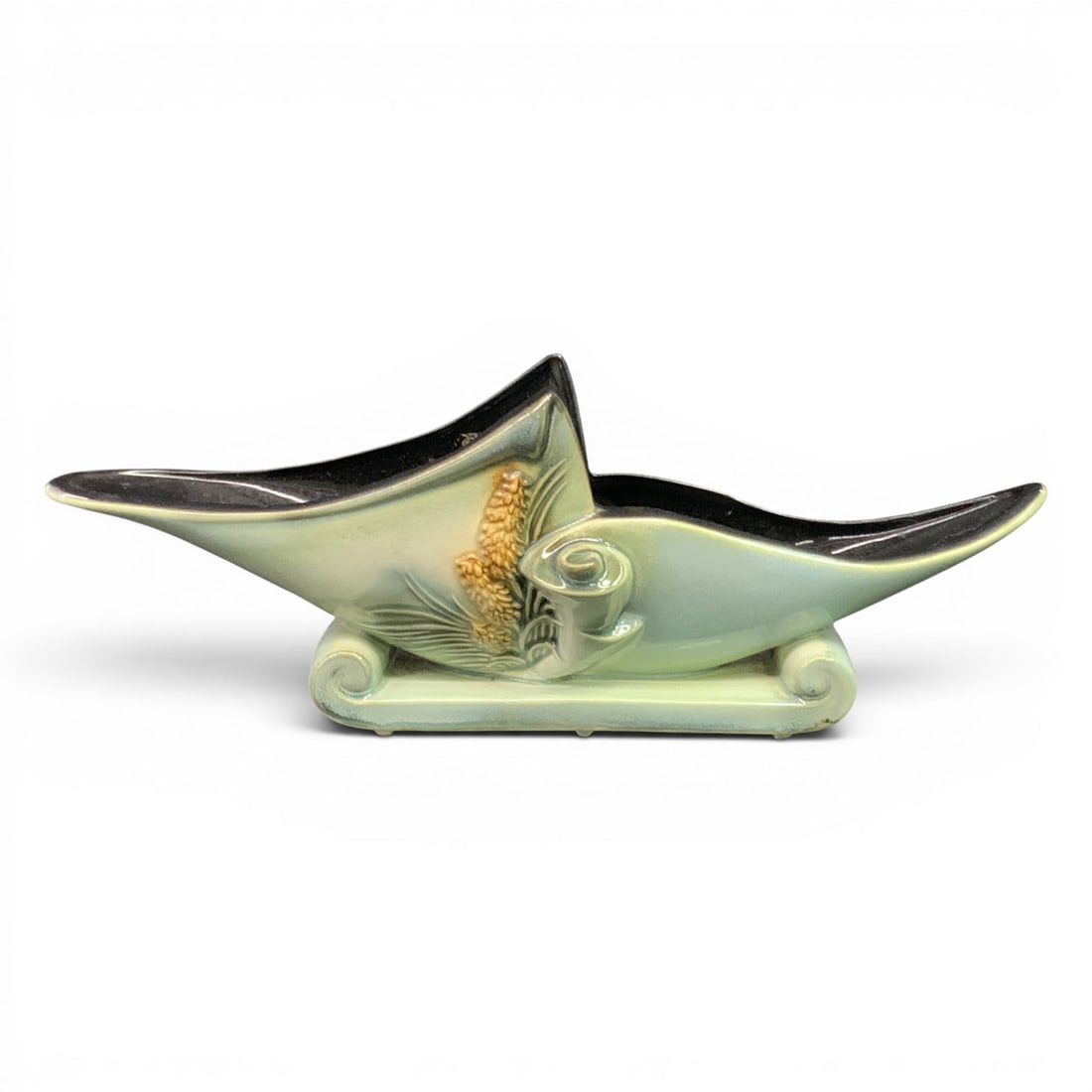Hull Pottery Parchment And Pine Console Planter (1 of 9)