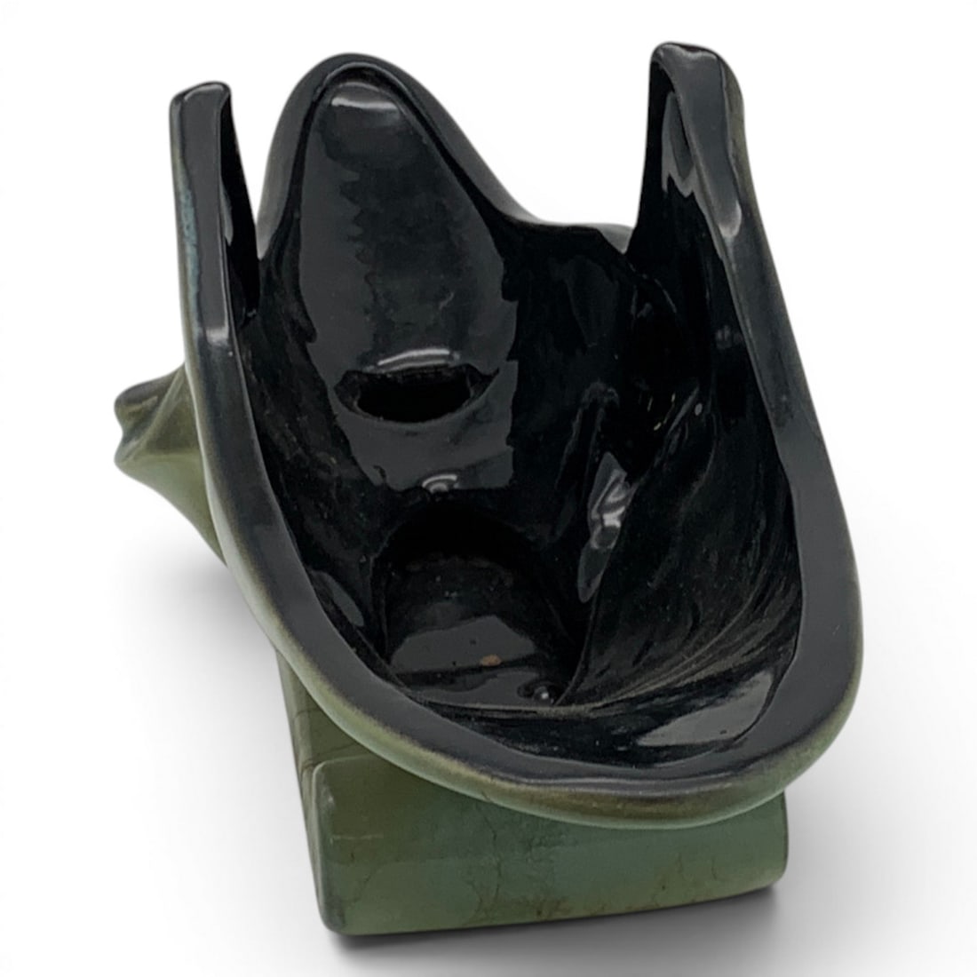 Hull Pottery Parchment And Pine Console Planter - 7
