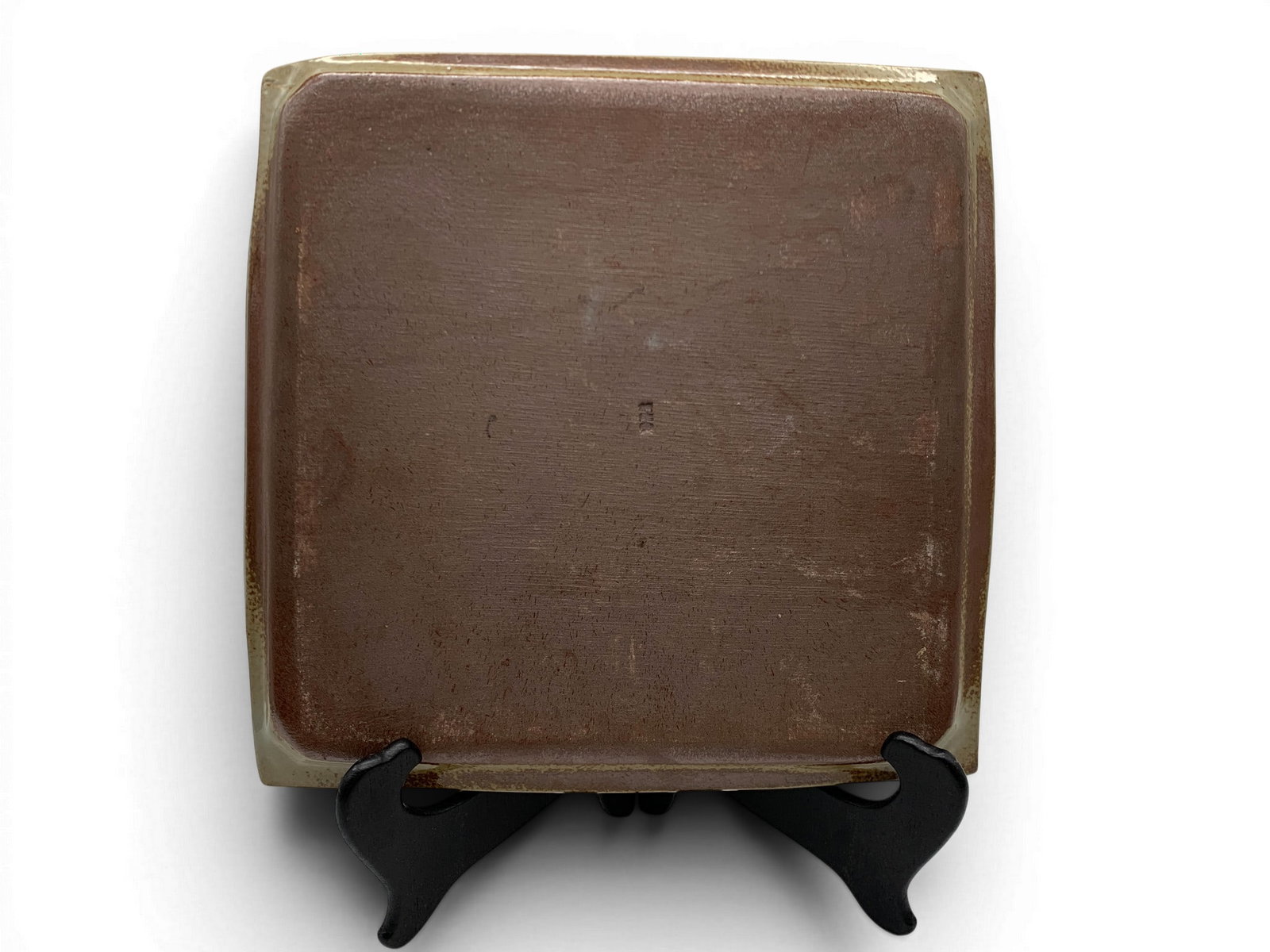 Ceramic Cream Colored Square Tray - 15