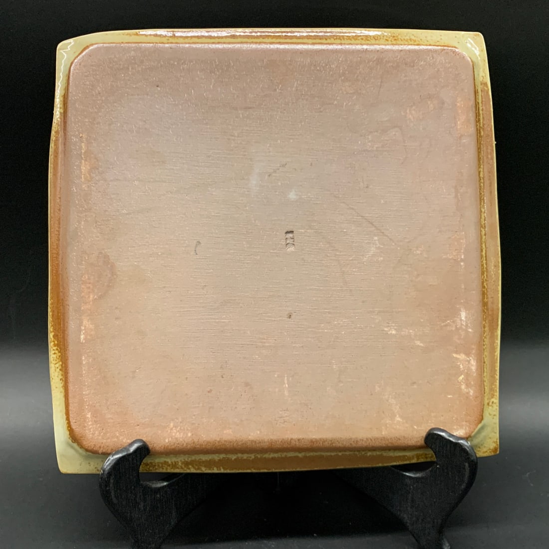 Ceramic Cream Colored Square Tray - 3