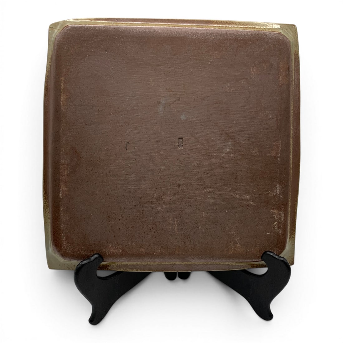 Ceramic Cream Colored Square Tray - 7
