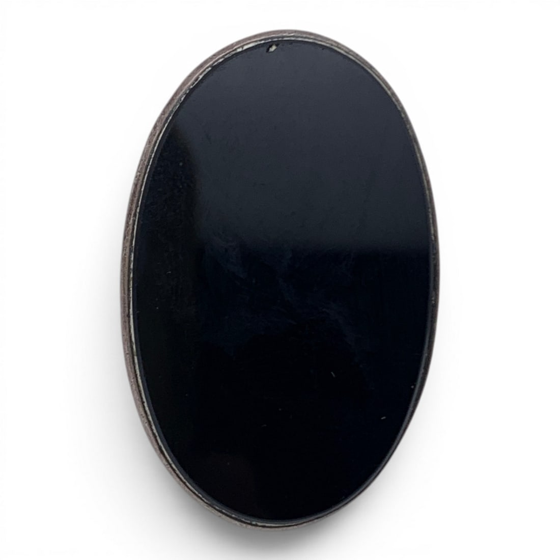 Vintage Silver & Black Onyx Ring - 2