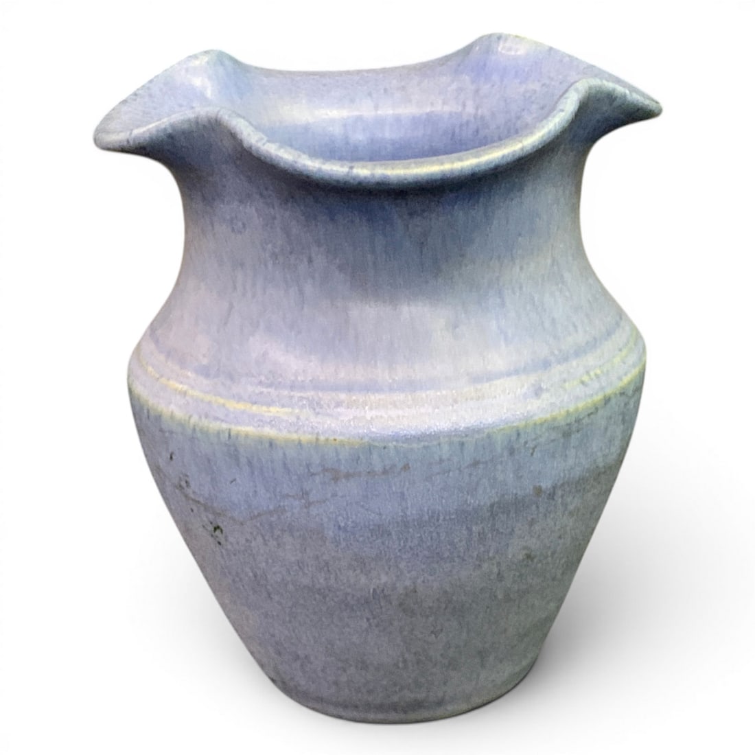 Vintage Blue Art Pottery Vase (1 of 8)