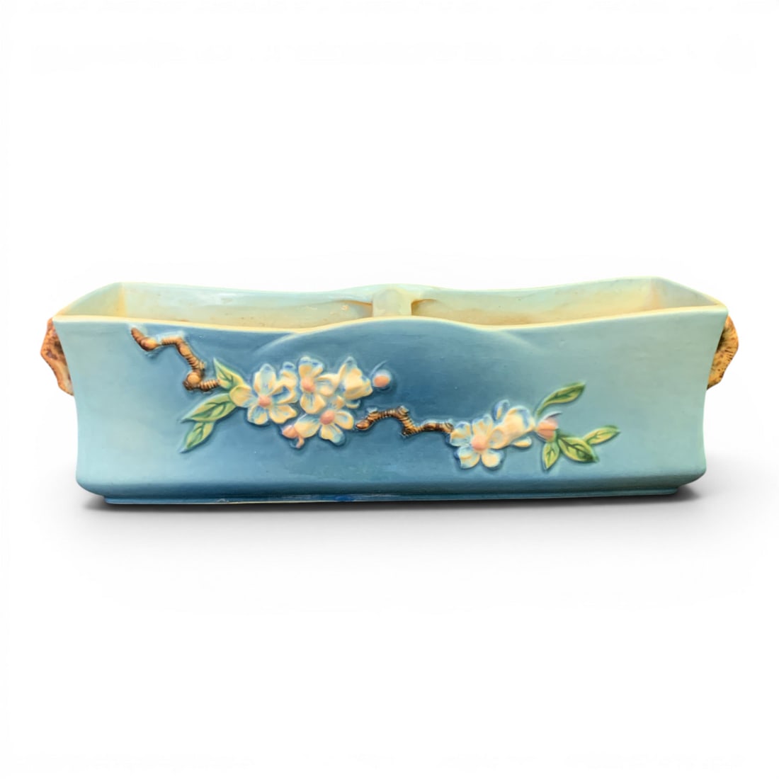 Roseville Pottery Apple Blossom Window Planter Box (1 of 9)