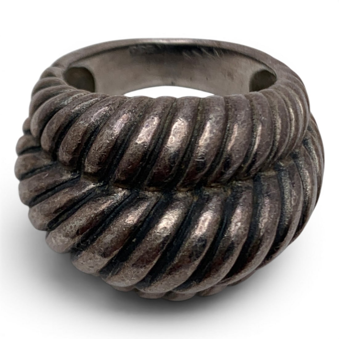 Vintage Sterling Silver Tiered Ring - 2