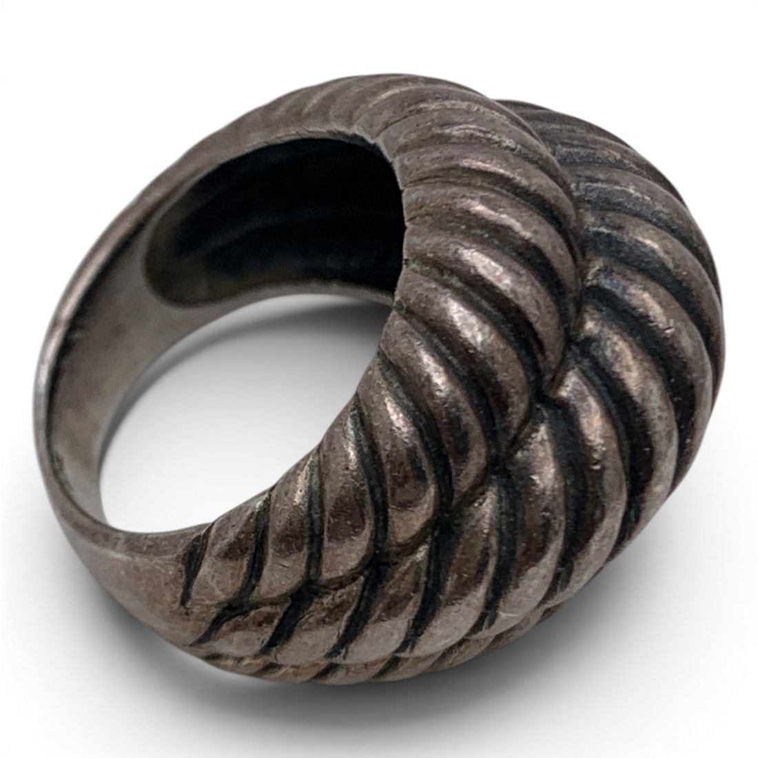 Vintage Sterling Silver Tiered Ring - 3