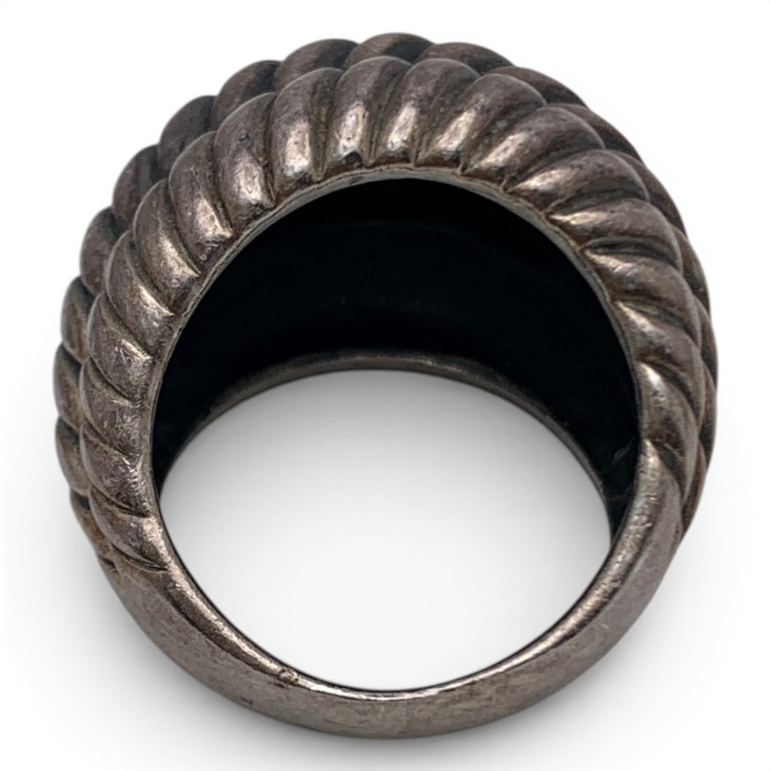 Vintage Sterling Silver Tiered Ring - 4