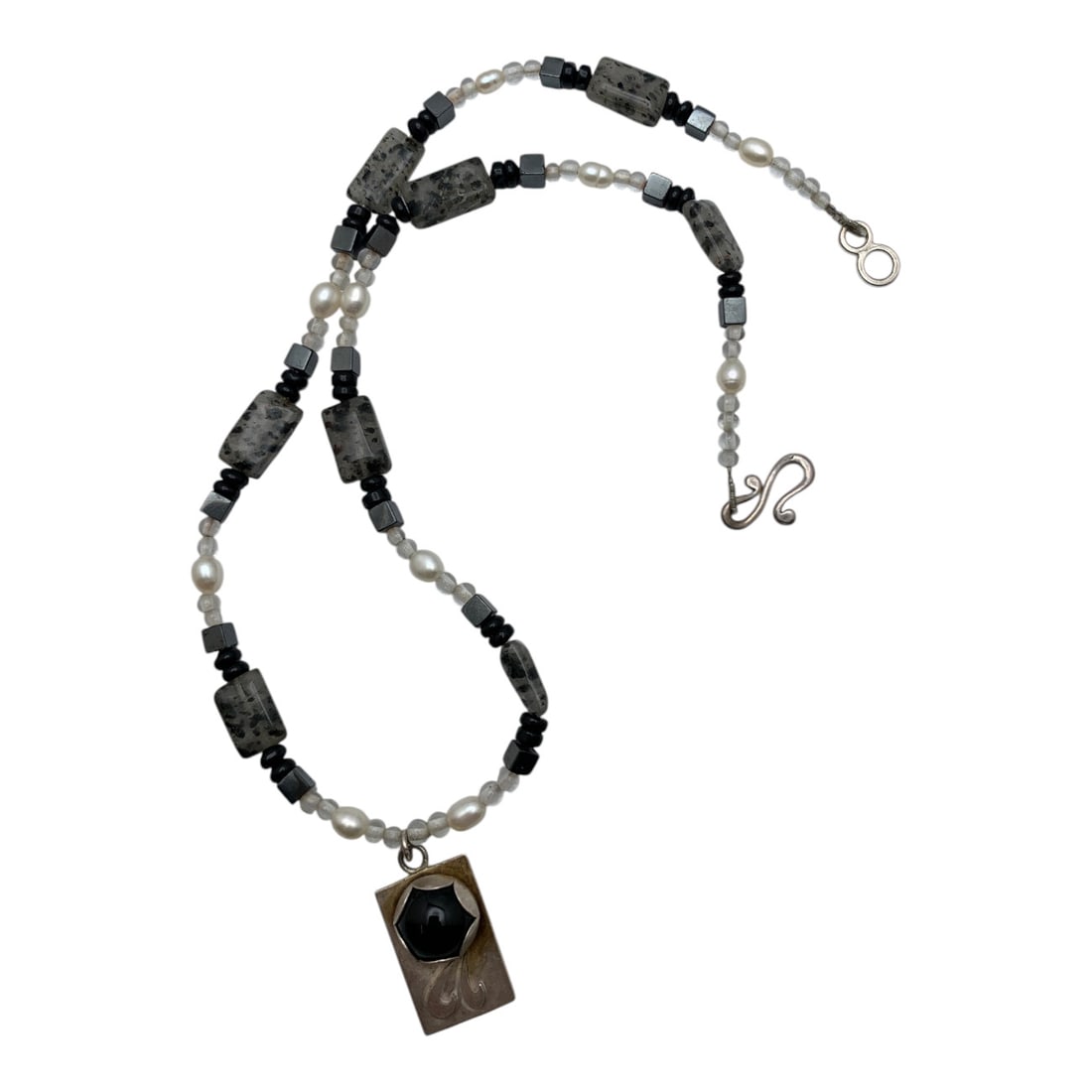 Sterling Silver & Stone Necklace (1 of 6)
