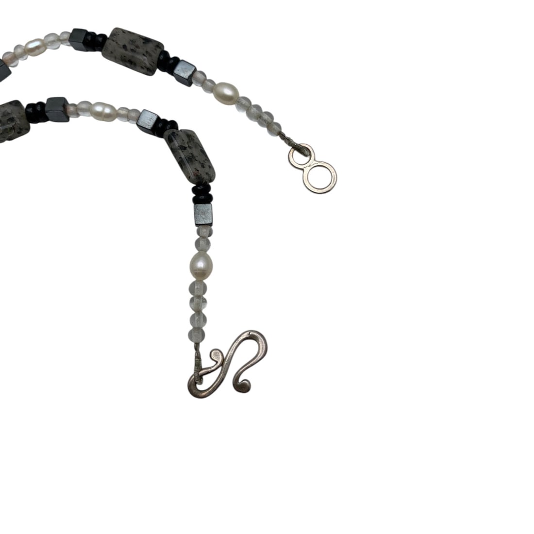 Sterling Silver & Stone Necklace - 4