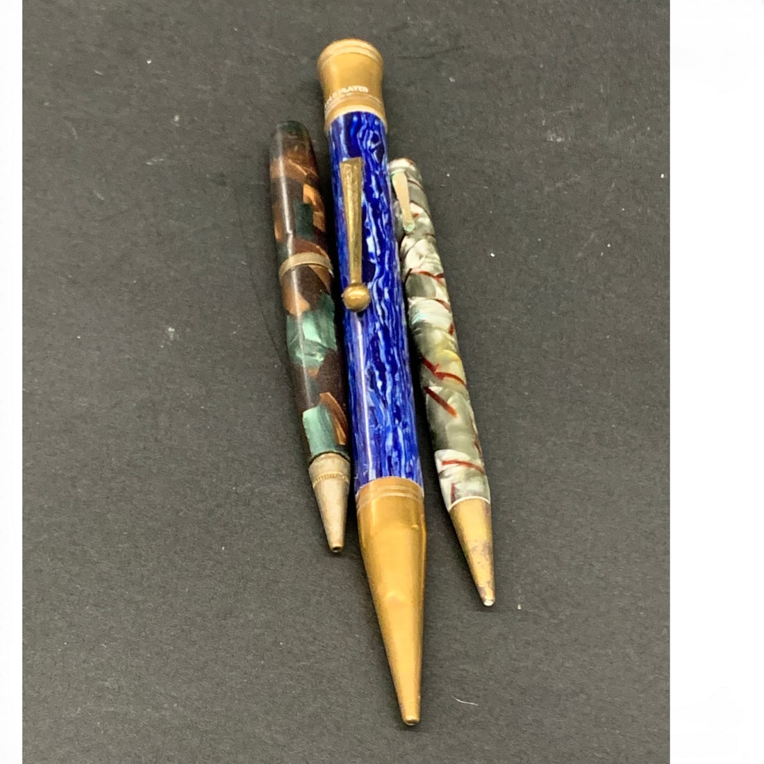 Collection Of 3 Writing Tools: Includes 1 14k Gold Filled Pen & 1 Mechanical PecilSee Photos