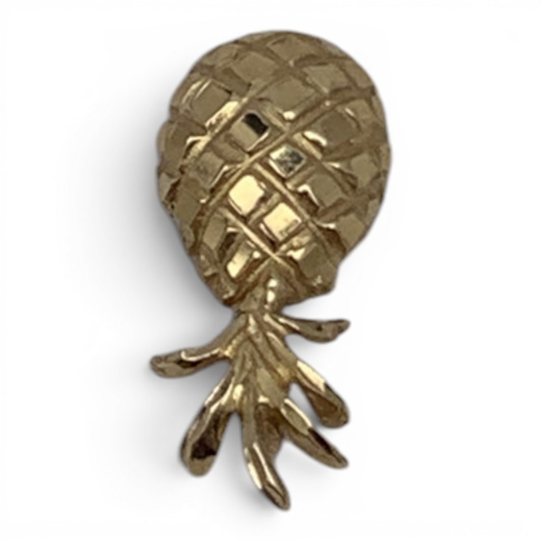 14k Yellow Gold Pineapple Pendant - 4