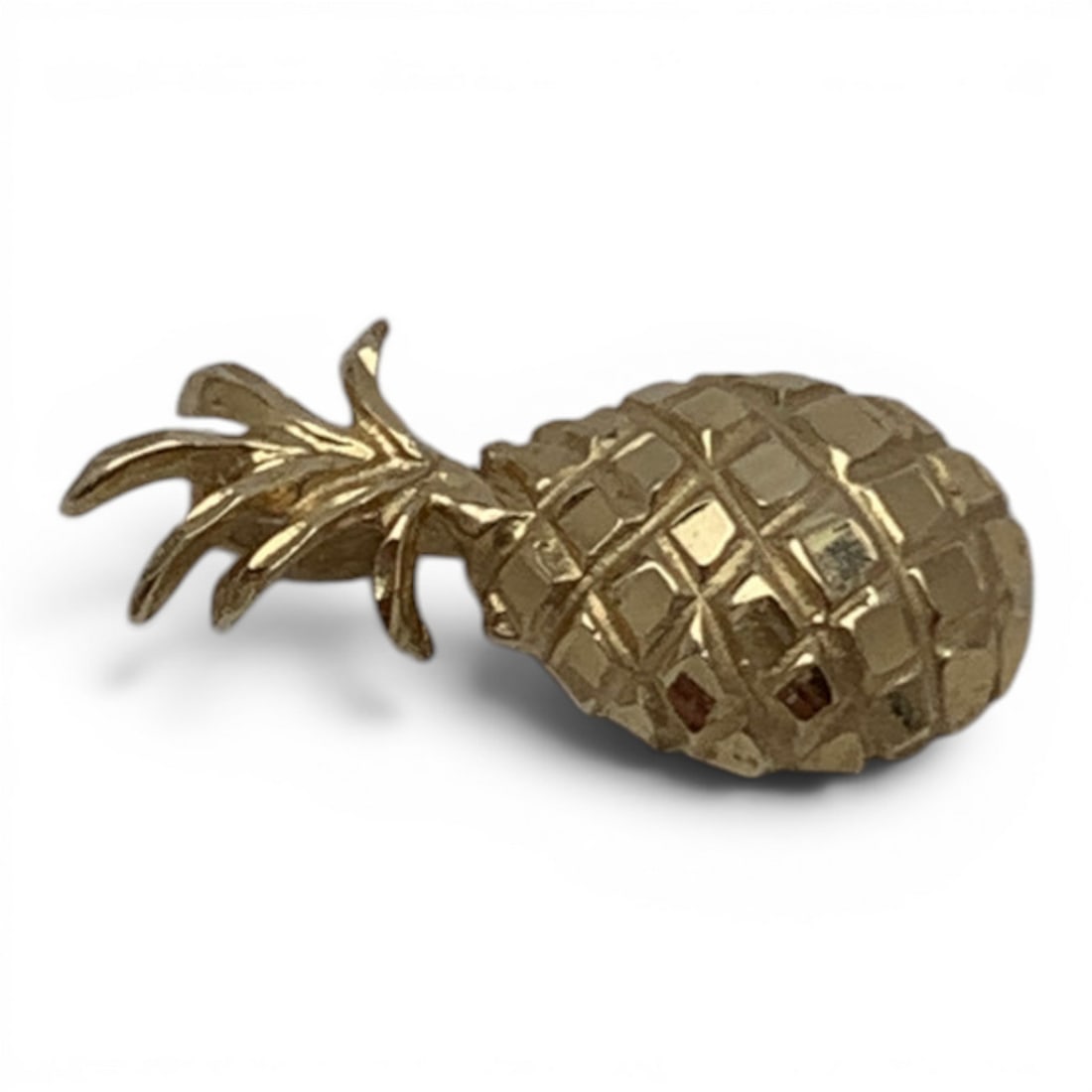 14k Yellow Gold Pineapple Pendant - 5