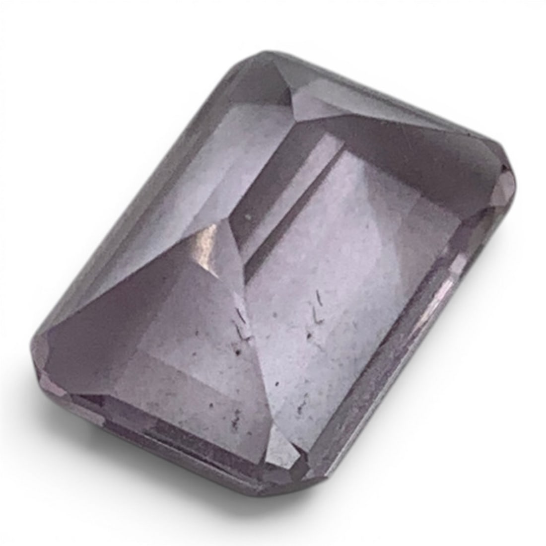 Faceted Rectangular Cut Purple Amethyst Gemstone - 2