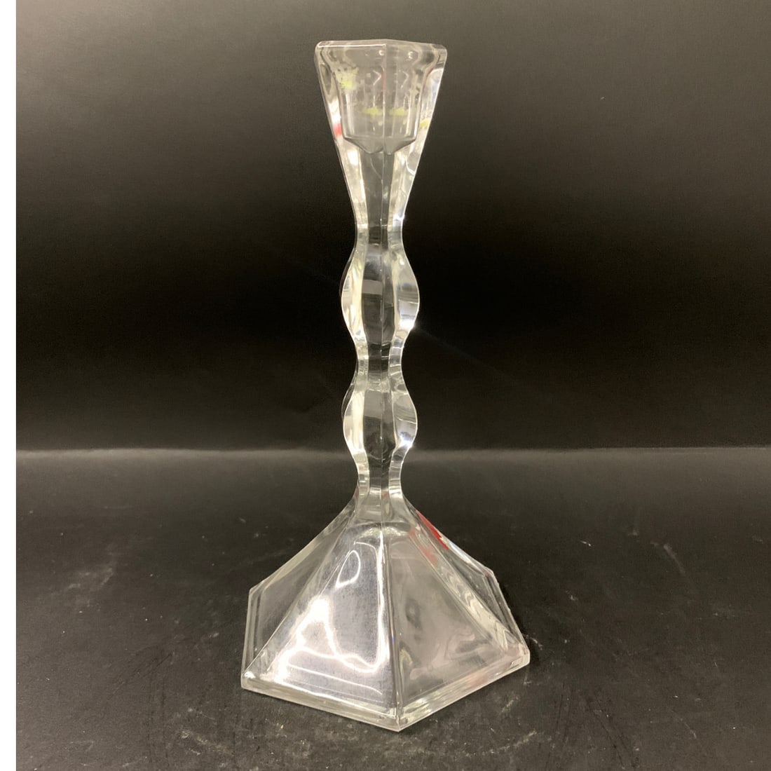 Crystal Art Deco Candlestick Holder - 2
