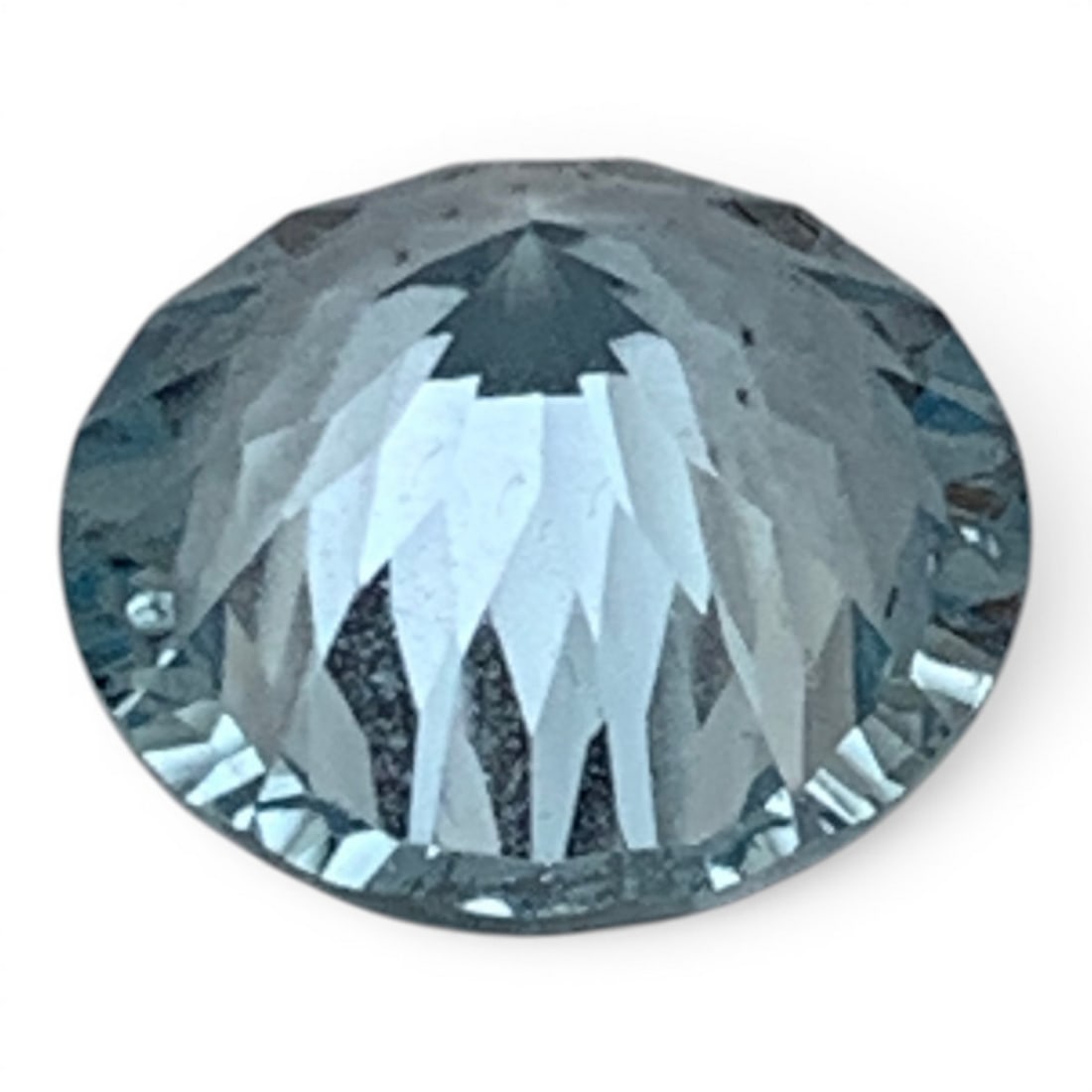 Faceted Round Cut Blue Topaz Gemstone - 2