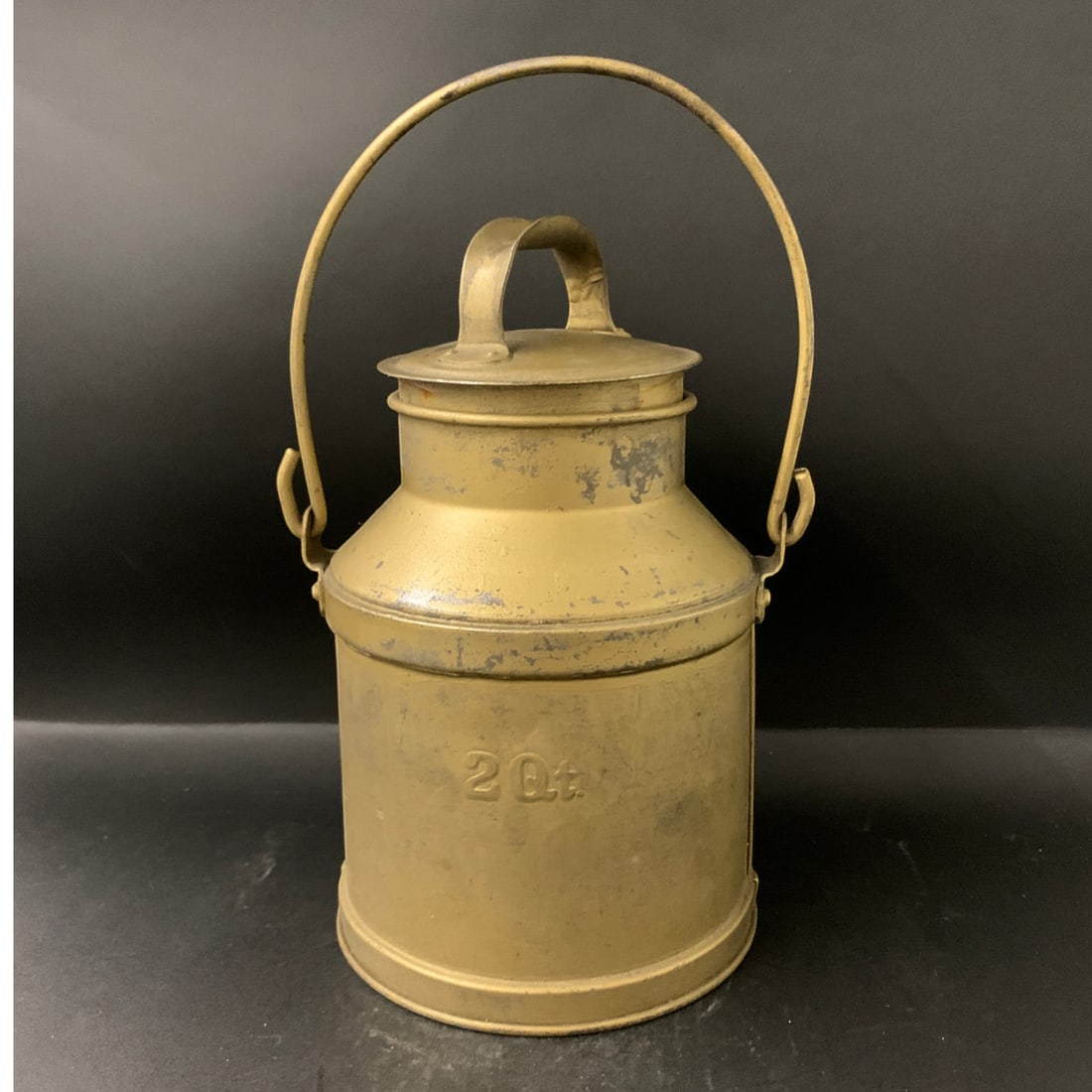 Antique Brass Milk Container - 2