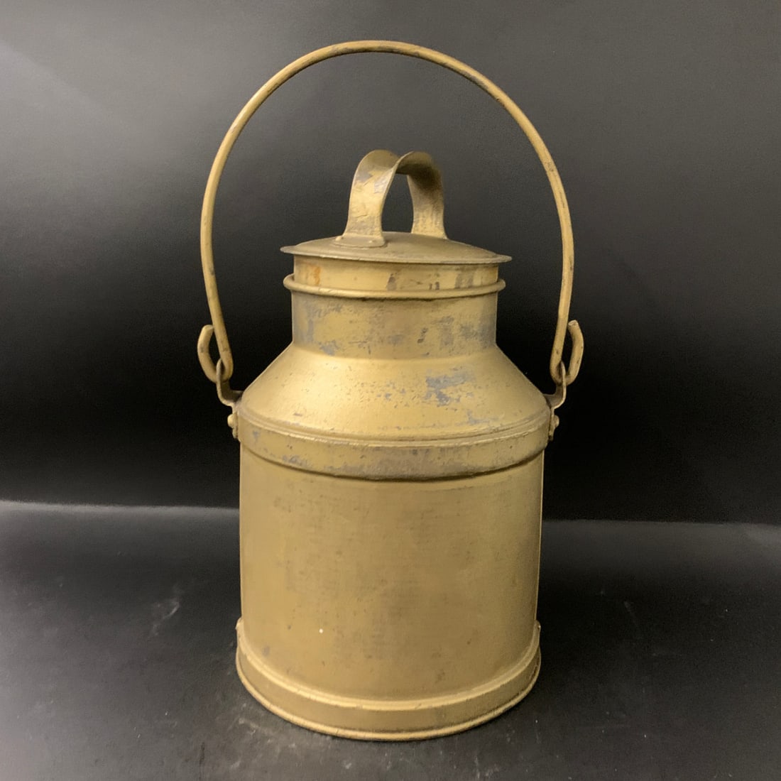 Antique Brass Milk Container - 4
