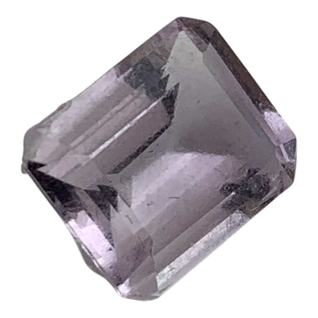 Faceted Rectangular Cut Purple Amethyst Gemstone: Faceted Rectangular Cut Purple Amethyst Gemstone8x10.5mm - Approx. 5.00 CaratsGemstones Tested With Presidium Gem Tester Il - Berners Does Not Guarantee Authenticity Of Gemstones