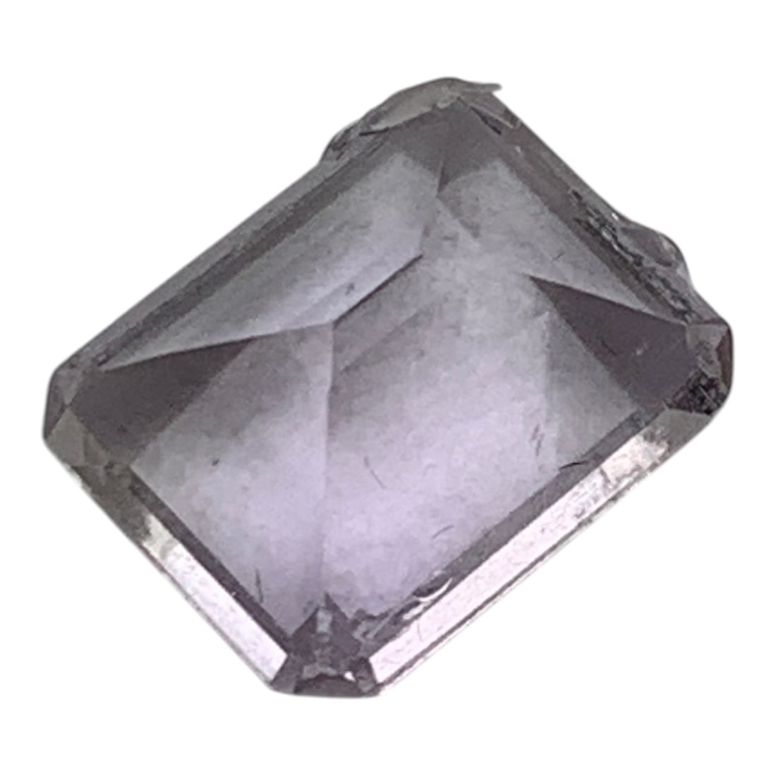 Faceted Rectangular Cut Purple Amethyst Gemstone - 2