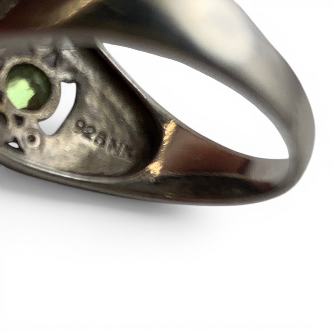 Sterling Silver Ring With Colored Stones - 6