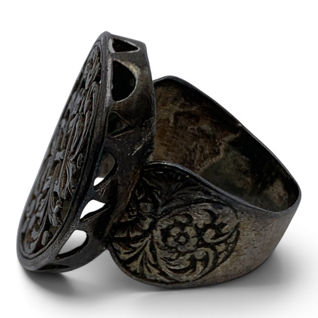 Silver Open Work Ring - 3
