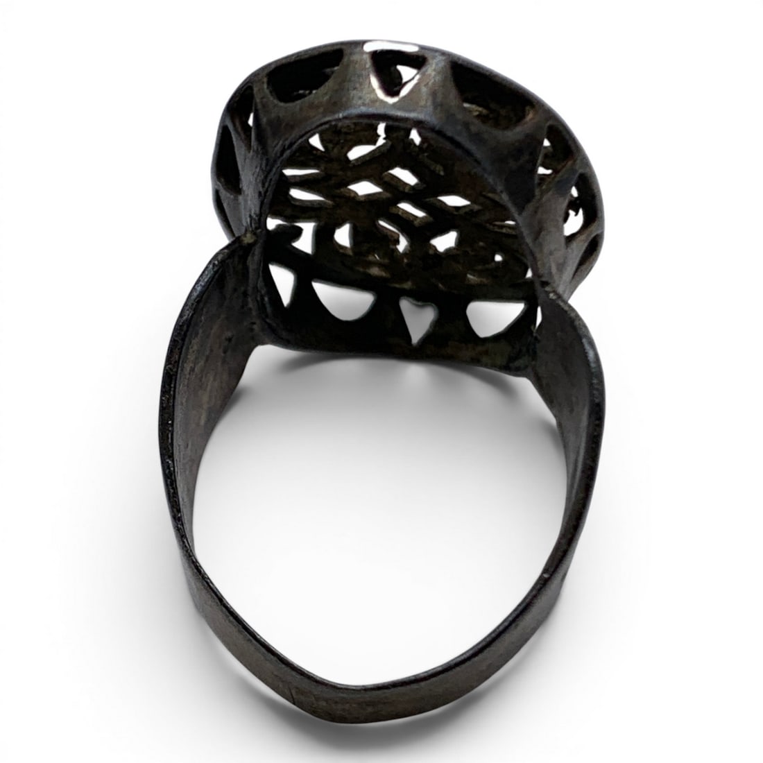 Silver Open Work Ring - 4