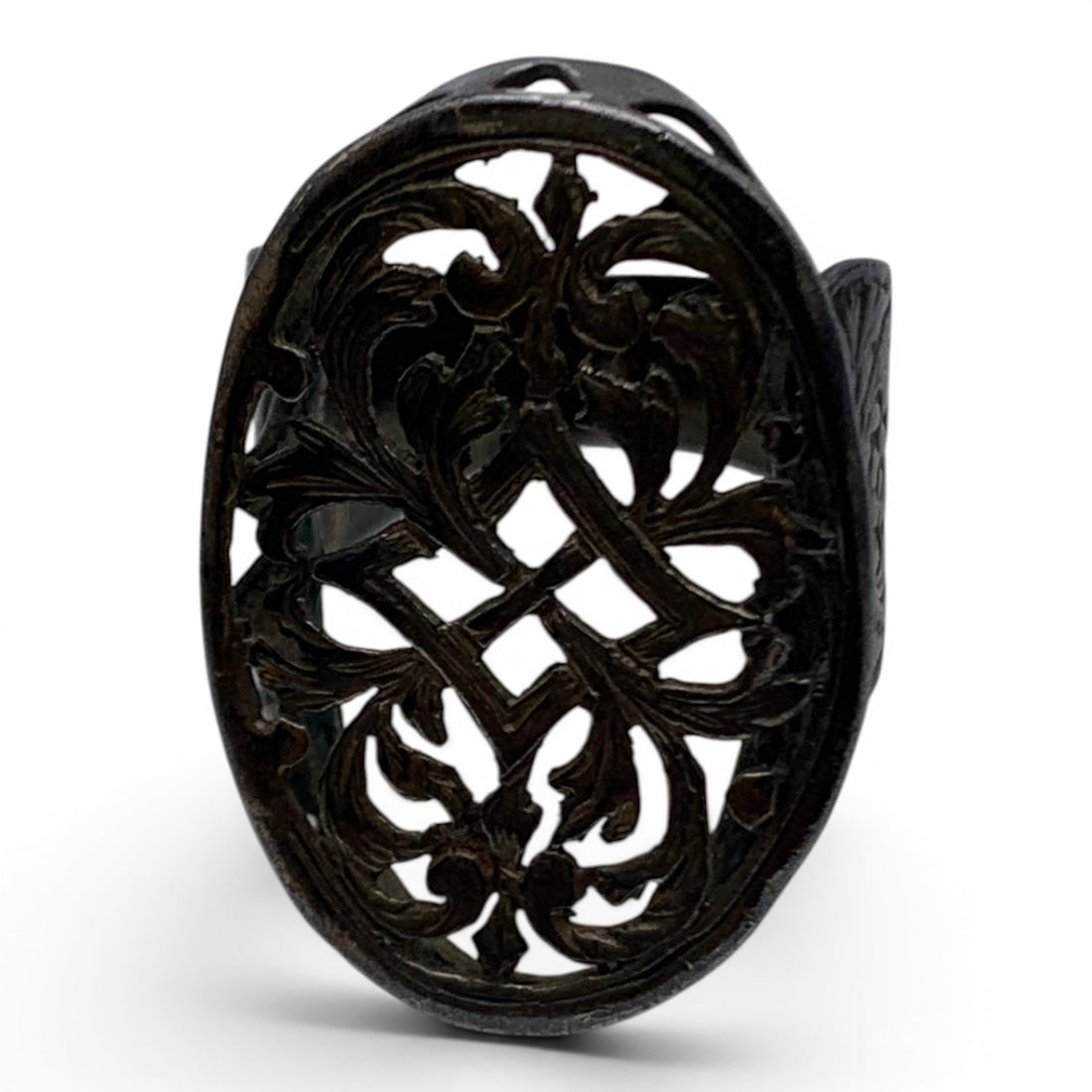 Silver Open Work Ring - 6