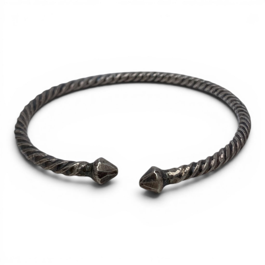 Silver Textured Cuff Bracelet - 2