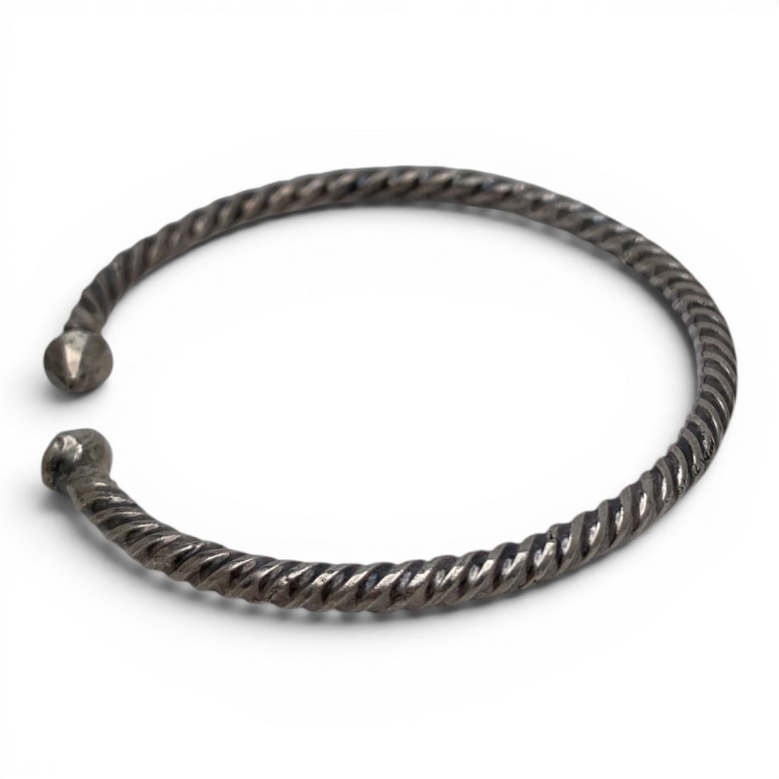 Silver Textured Cuff Bracelet - 3
