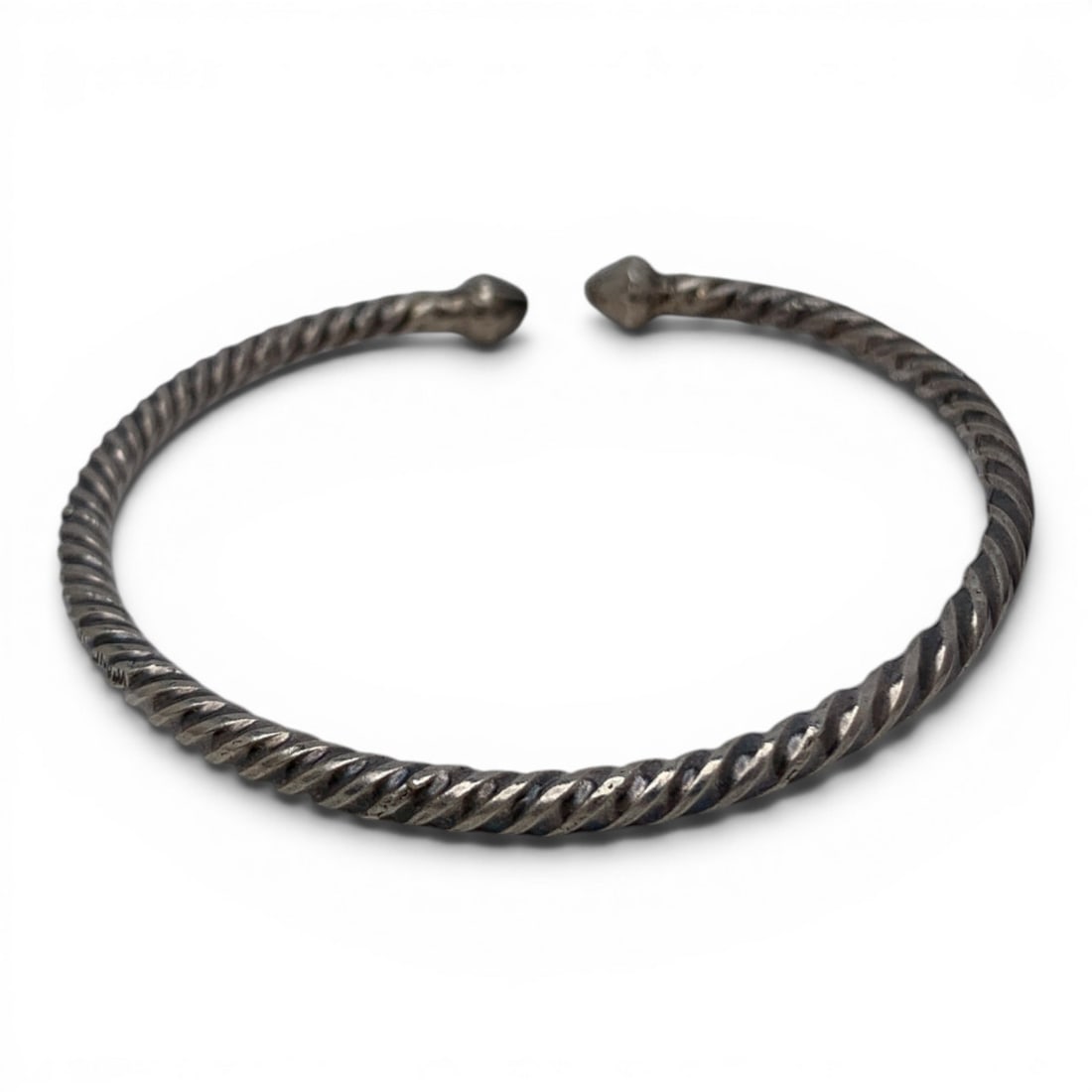 Silver Textured Cuff Bracelet - 4