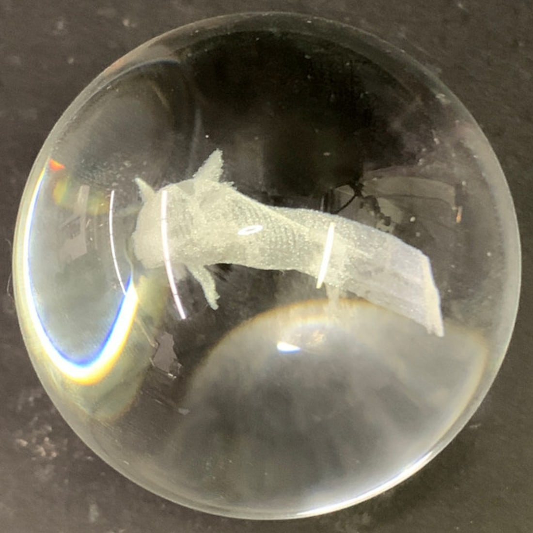 3- D Laser Engraved Glass Paperweight (1 of 6)