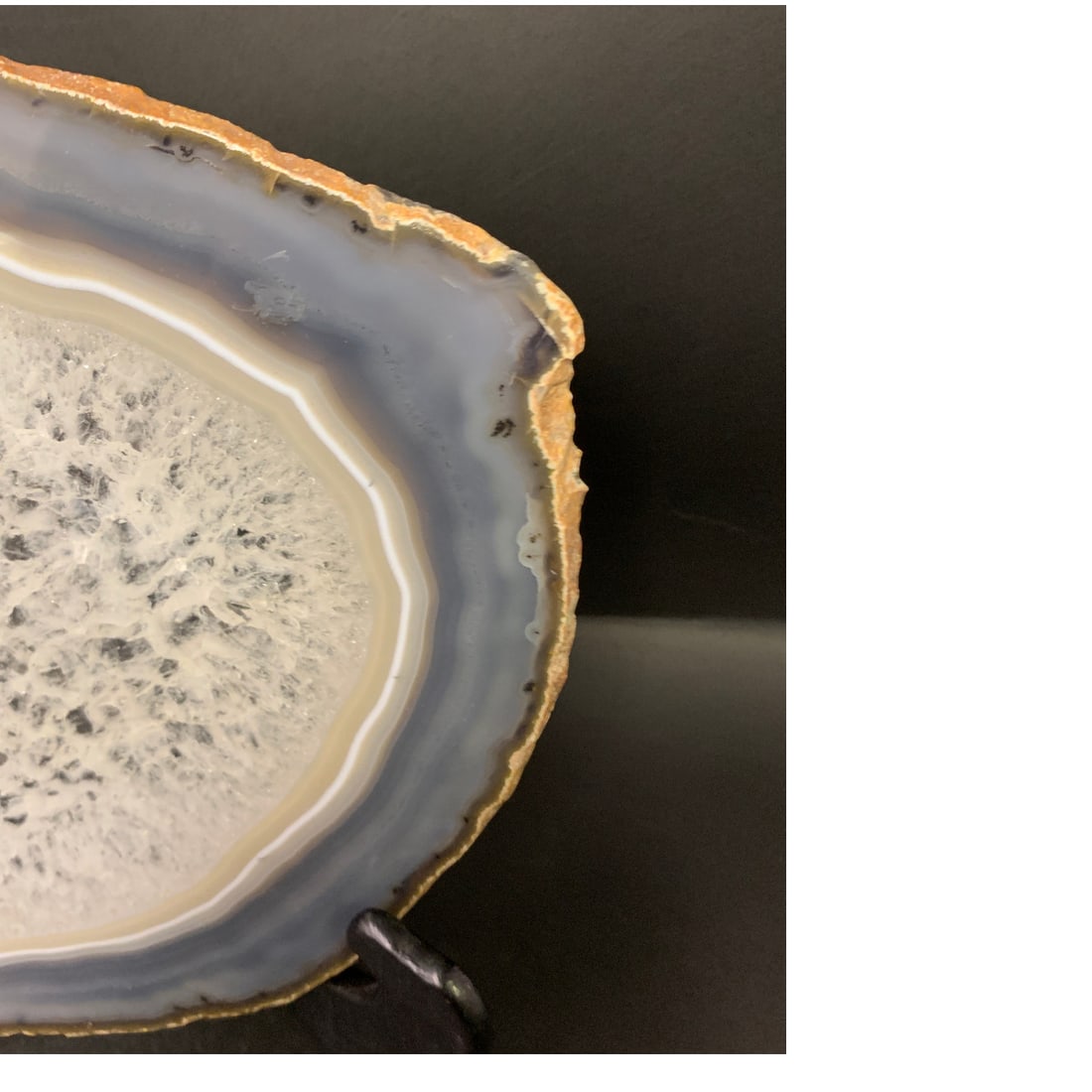 Polished Brazilian Agate Geode Slice - 2
