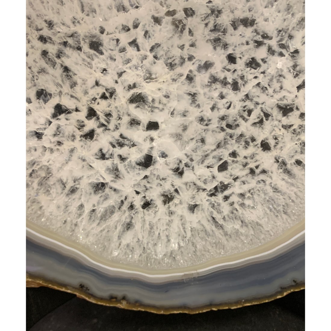 Polished Brazilian Agate Geode Slice - 5