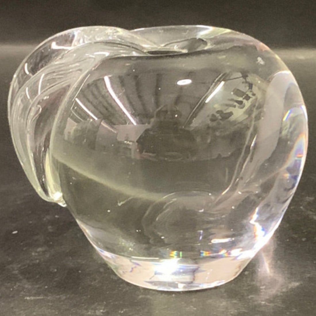 Glass Apple Paperweight - 2