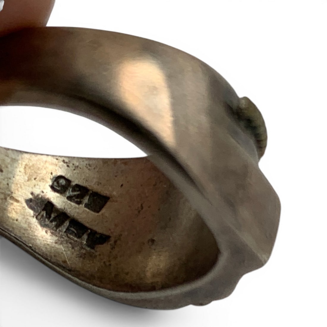Mexico Sterling Silver Unusual Ring - 7