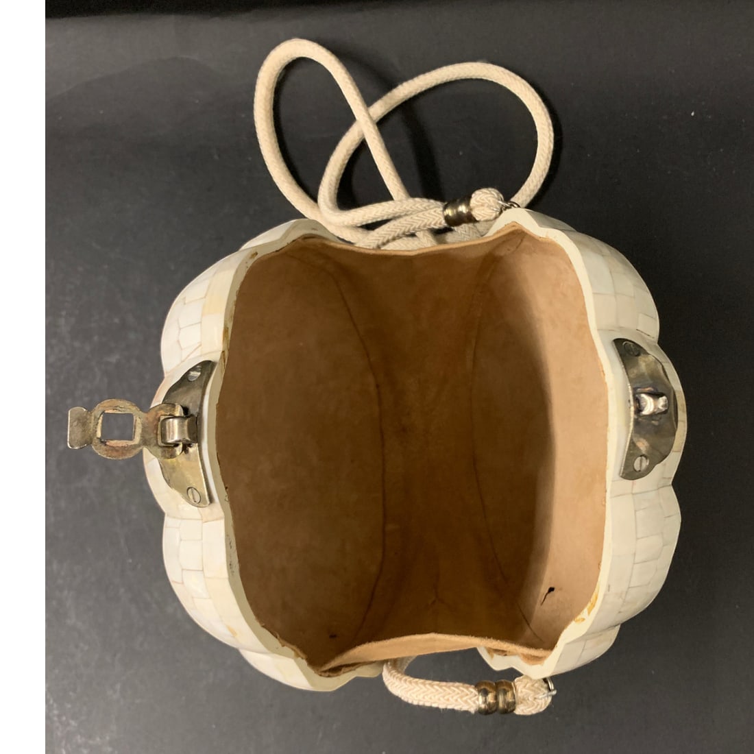 Vintage Bone Inlay Bag - 6