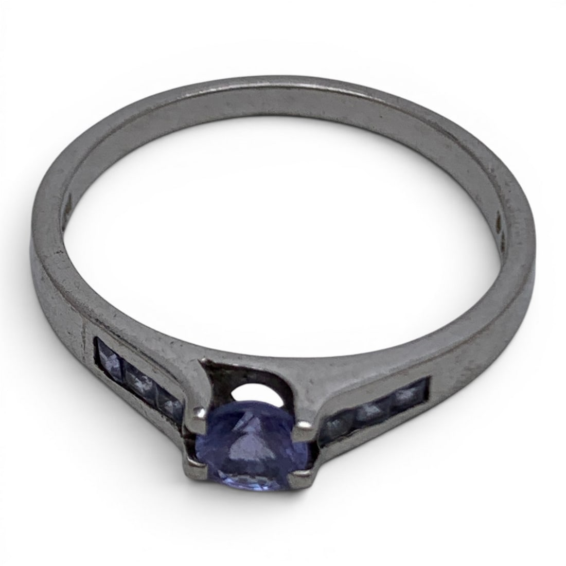 Sterling Silver & Purple Gemstone Ring - 2