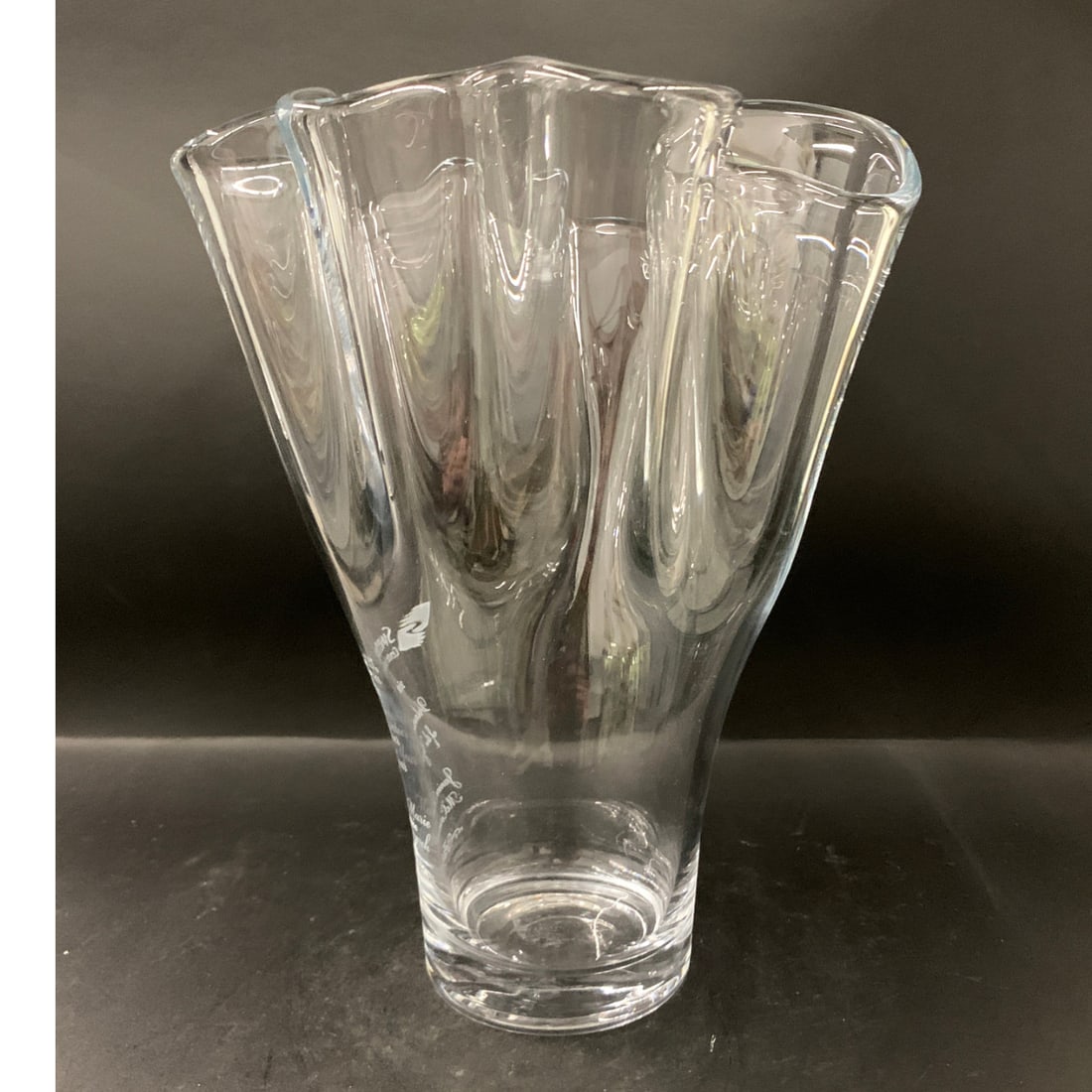 Lenox Crystal Engraved Vase - 2