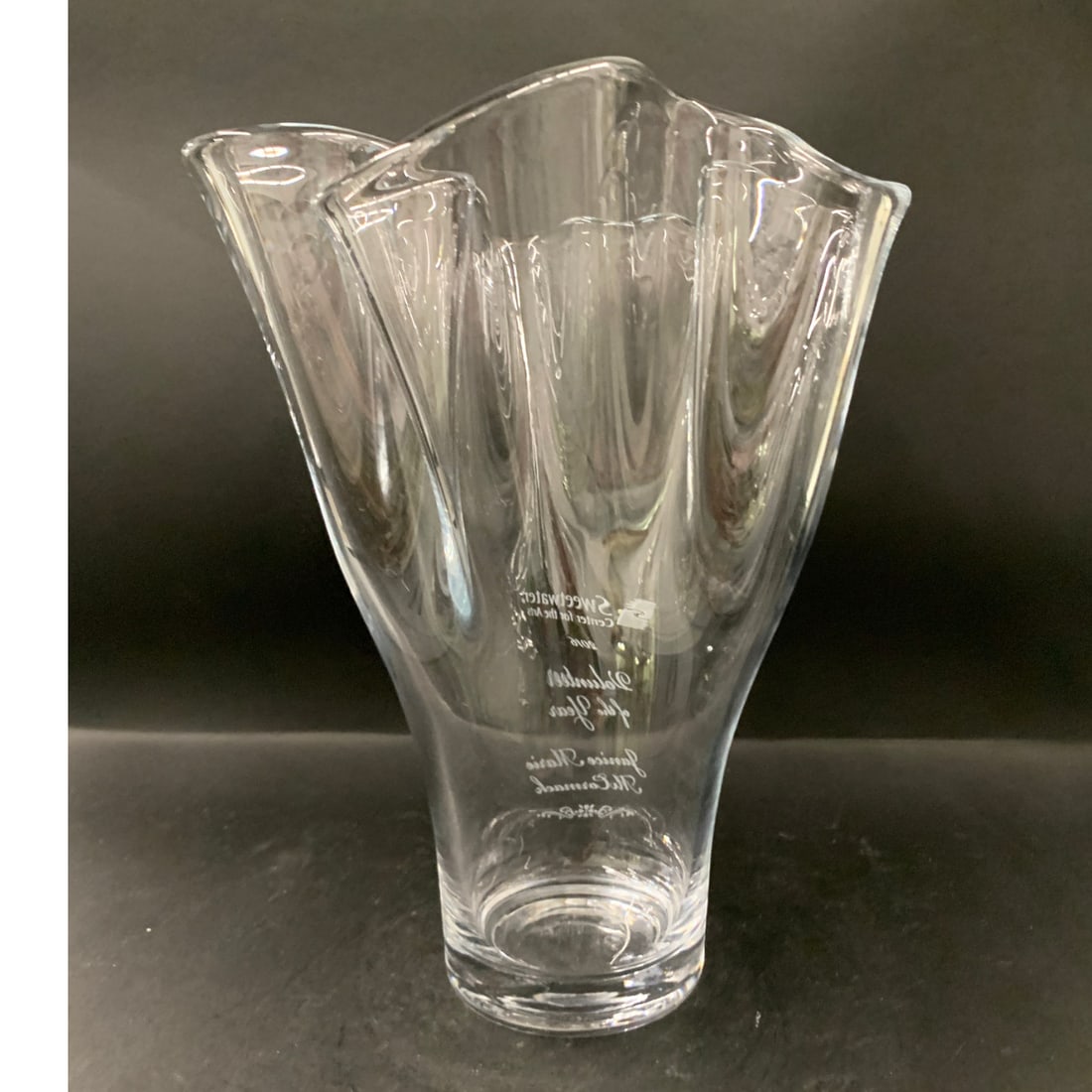 Lenox Crystal Engraved Vase - 3